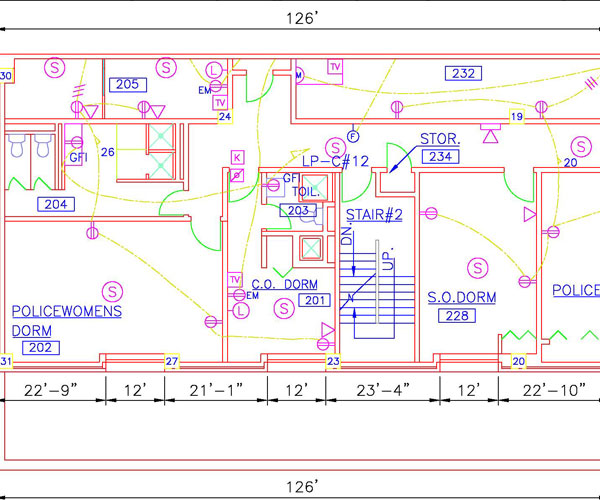 2D architectural drawing